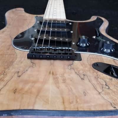 Custom Build Spalted Maple ST Tribute - Buck Naked Series image 5