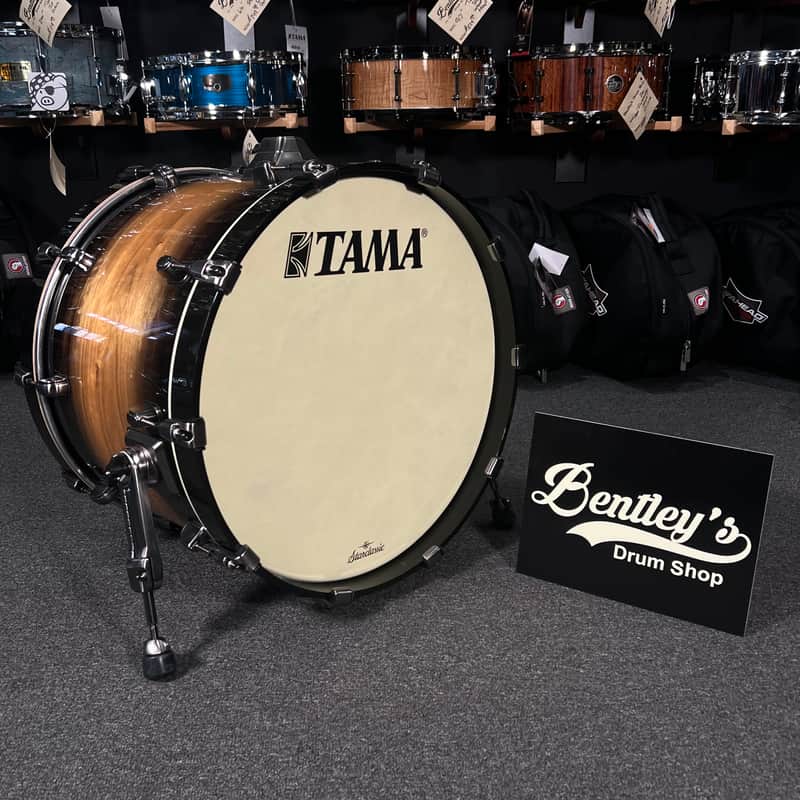 Tama MEB2014MULNWB Starclassic Maple 14x20" Bass Drum in Natural Pacific Walnut Burst w/ Smoked Black Nickel Hardware image 1