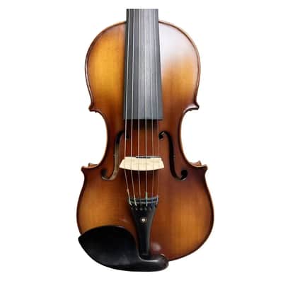 SONG 6 string brown 4/4 electric violin,Full size Acoustic 6 string brown 4/4 electric violin + full size Acoustic Violin, Good sound image 3