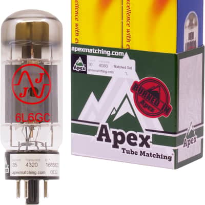 JJ Electronic 6L6GC Power Tube Apex Matched Pair w/ Burn-In. New with Full Warranty! image 1