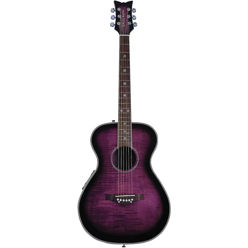 Daisy Rock DR6222 Pixie 6-String Acoustic-Electric Guitar - Plum Purple Burst - (B-Stock) image 1
