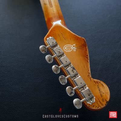 Fender Stratocaster HSS Deluxe Series Sunburst Heavy Aged Relic by East Gloves Customs image 21