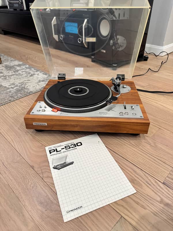Pioneer PL-530 Direct Drive Full Automatic Stereo Turntable + ORIG MANUAL ~LOOK~