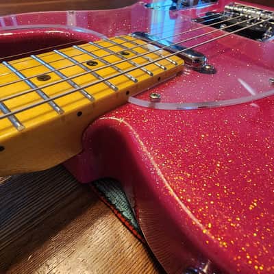 Leo Jaymz Tele 2023 - Hot Pink Metal Flake image 15