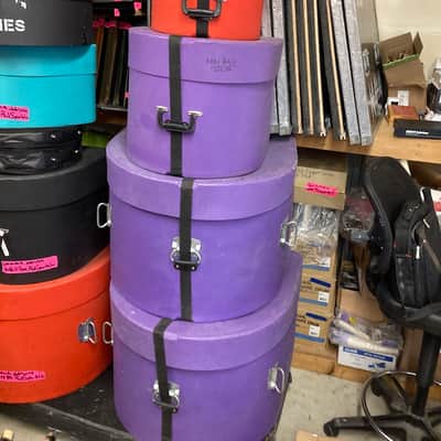 Carmine Appice’s Complete Mapex Orion Series Set, 6-Piece Plus Hardware and Cases! Excellent!! - Birdseye Transparent Violet image 21