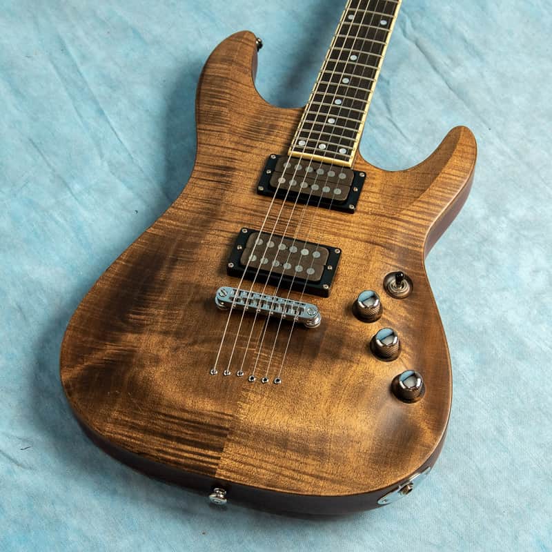 USED Schecter Diamond Series C-1 Exotic MIK Natural 2005 Electric Guitar w/Gig Bag image 1
