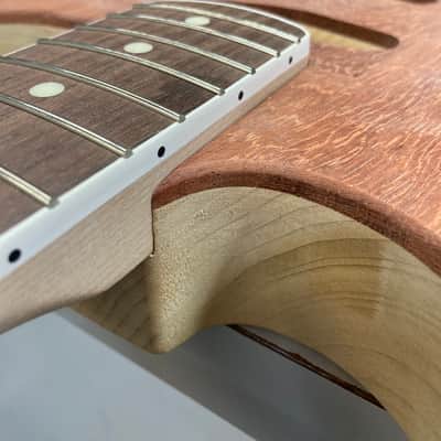 KSG HSS Super Strat Style Body - Maple Body with Padauk Top image 21