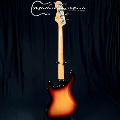 Fender 1966 Vintage USA 4-String Jazz Bass - Sunburst Gloss Finish w/Case USED image 5
