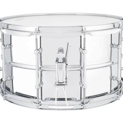 Ludwig Supralite LU0814SL 8x14" Steel Snare Drum image 4