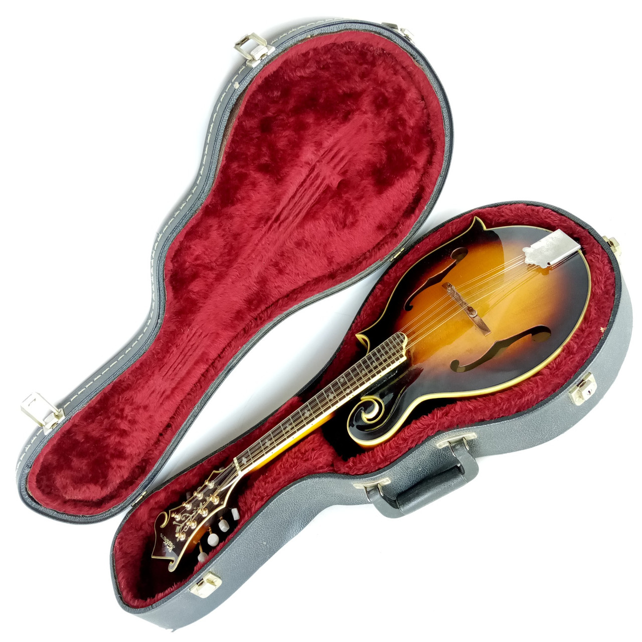 Washburn M3SW Americana All-Solid F-Style Mandolin, Tobacco Sunburst w/ Case — main photograph