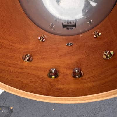 Yamaha Custom Absolute Bop Jazz Drum Set 10x7, 12x8 toms , 14x14 floor, 18x14 Vintage Natural Maple bass, Birch toms Gold badge MIJ image 9