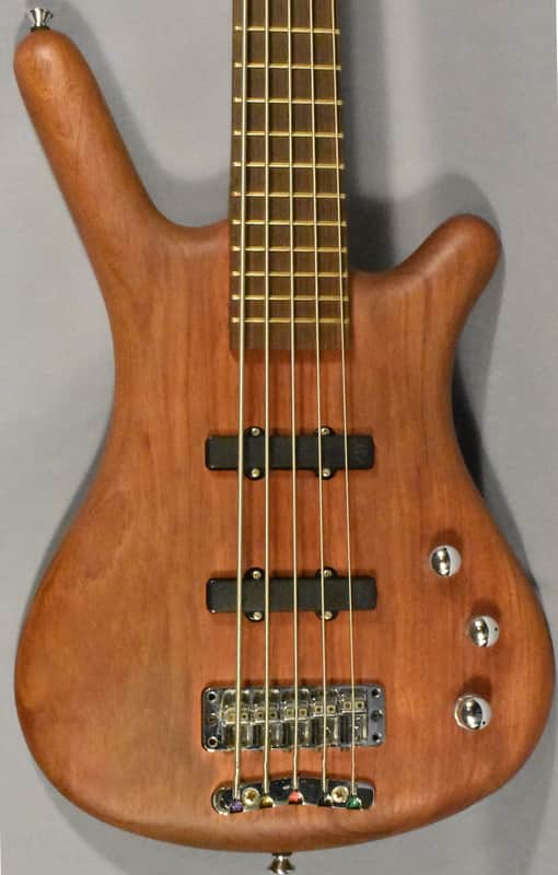 2003 Warwick Corvette Active Standard 5-String Bass Guitar Natural image 1