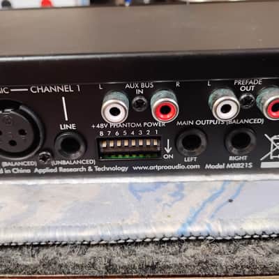 ART MX821s 8-Channel Line Mixer with Stereo Outputs 2012 - Present - Black image 4