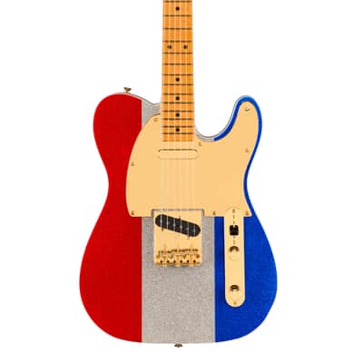 Fender Limited Buck Owens Telecaster Red Silver Blue Sparkle w/case image 1