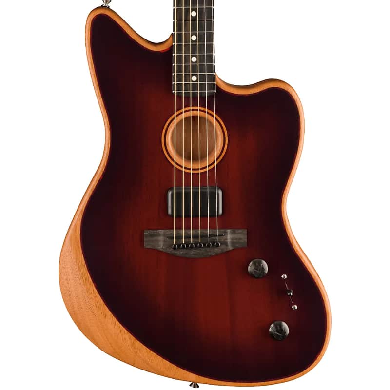 Fender American Acoustasonic Jazzmaster All-Mahogany image 2