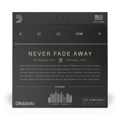 D'Addario XT Nickel-Plated Steel 9-20 Banjo Strings image 2
