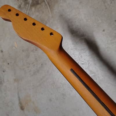 Roasted Maple Tele Neck fits fender Telecaster body 21 frets 60s style image 6