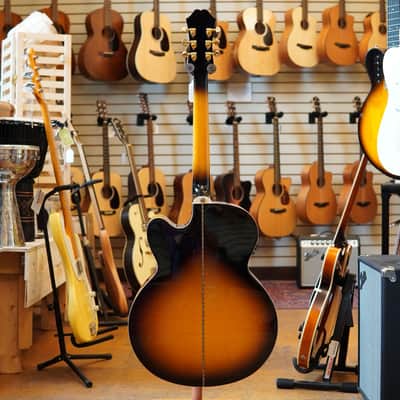 Epiphone EJ-200SCE Acoustic-Electric Guitar 2019 Vintage Sunburst w/Epiphone Hard Case image 6