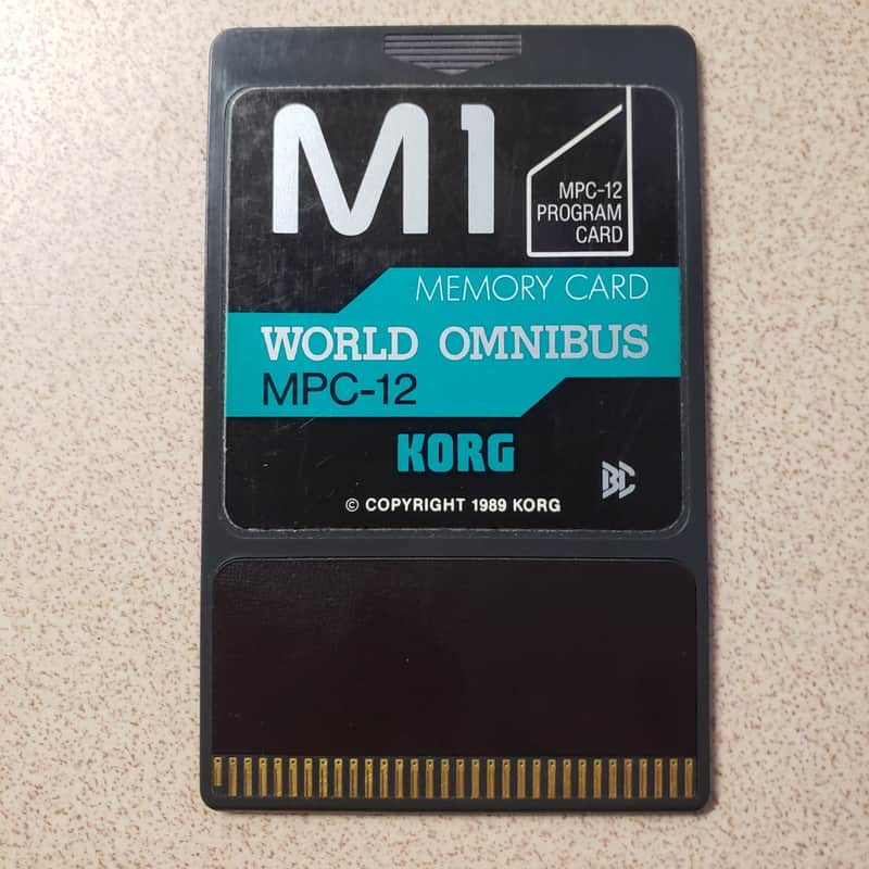 Korg M1 Memory Card_MPC-12 World Omnibus 1989~'90s - https://bobbyblues.recup.ch/korg_m1/soundbanks/MPC-12.htm image 1