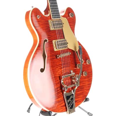 Gretsch Broadkaster LX Figured Center Block with String-Thru Bigsby, Bourbon Stain, Fully Refurbished (RC1) (03235) image 3
