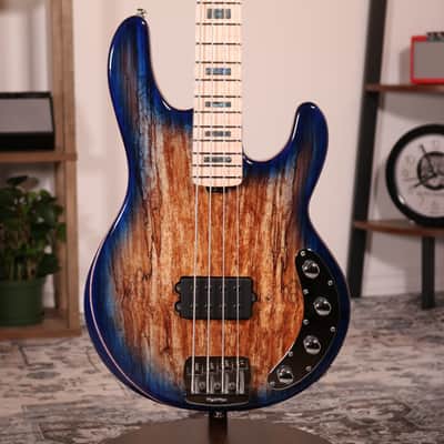 MusicMan Stingray Special BFR - Figured White Maple Fingerboard, Paua Blue Burst image 16