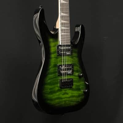Jackson JS32Q Dinky Arch Top DKA HT, Amaranth Fingerboard, Transparent Green Burst image 6