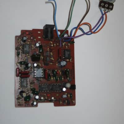 FOR PARTS/FOR REPAIR Ibanez Maxon CS9 from 1982 CIRCUIT BOARD with Mounted Parts, Width Potentiometer +Wires, 2 Other Wires, Power Jack (NO: Switch, OUT Jacks, IN Jack, LED, Other Wires, Battery Clip, External Parts) what's pictured is what's for sale image 14