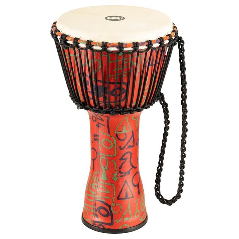 MEINL PADJ1-M-G (Ziegenfell) Travel African Djembe 10 Zoll pharaohs script image 1