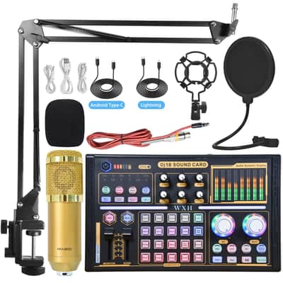 Bm800 Microphone Sound Card Full Set Of Mobile Phone Computer Microphone Special Equipment Suit image 18