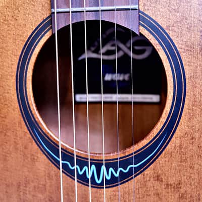LAG Bluewave TBW1TE-BRW - Travel Guitar - Vintage Brown image 8