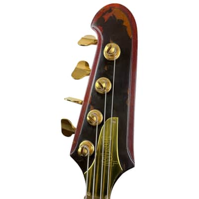Gibson Thunderbird II Bass 1964 – Alembic Custom 1976 – Tree of Life – Ember Red image 10