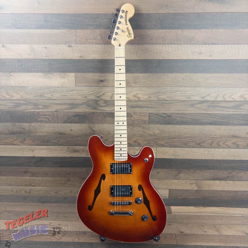 USED - Squier Affinity Series Starcaster Deluxe Semi-Hollow, Sienna Sunburst image 1