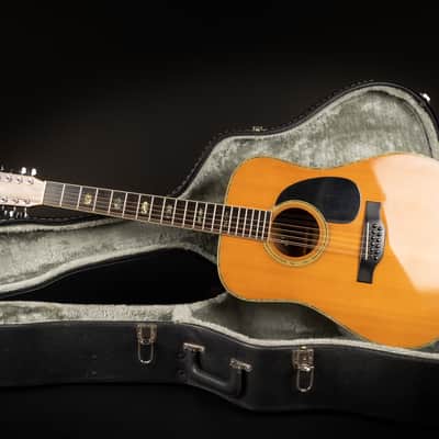 1979 Morris B-50 - Natural | Vintage Japan Post Lawsuit D-41 Dreadnought 12-String Acoustic Guitar 3-Piece Back Jacaranda | Case image 2