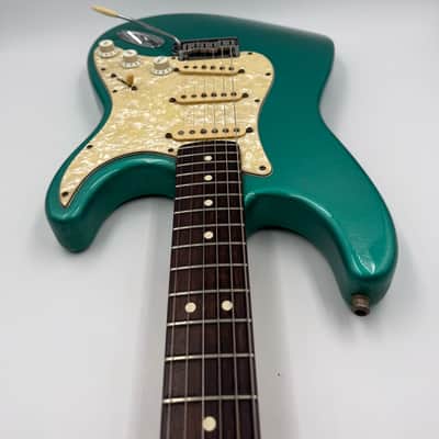 1992 Fender USA Stratocaster Electric- Turquoise image 2
