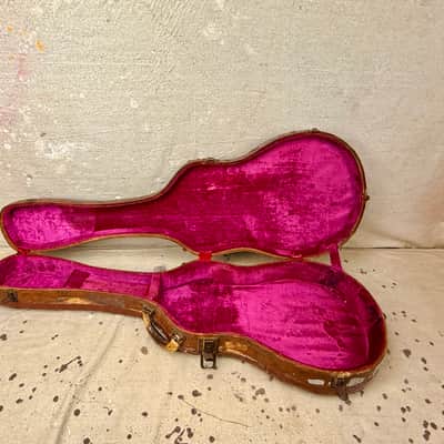 Vintage Gibson (Lifton) Les Paul 5 Latch Case Brown with Pink Interior 1950's image 5