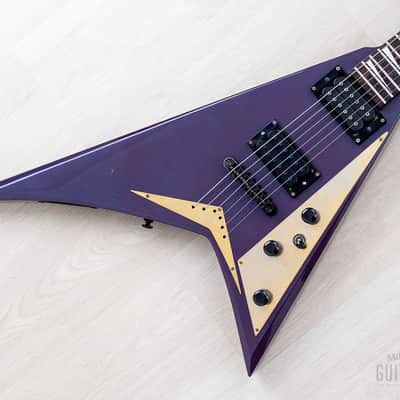 1993 Grover Jackson Randy Rhoads Standard V Blue Purple w/ DiMarzio DP100 Super Distortion image 1