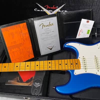 NEW! Fender Custom Shop Special Run '69 Stratocaster NOS Gloss Finish - Handwound P/U's - Aquamarine Metallic - Reverse Matching Headstock - 8.2 lbs - Authorized Dealer - SUPER RARE! G07473 image 13