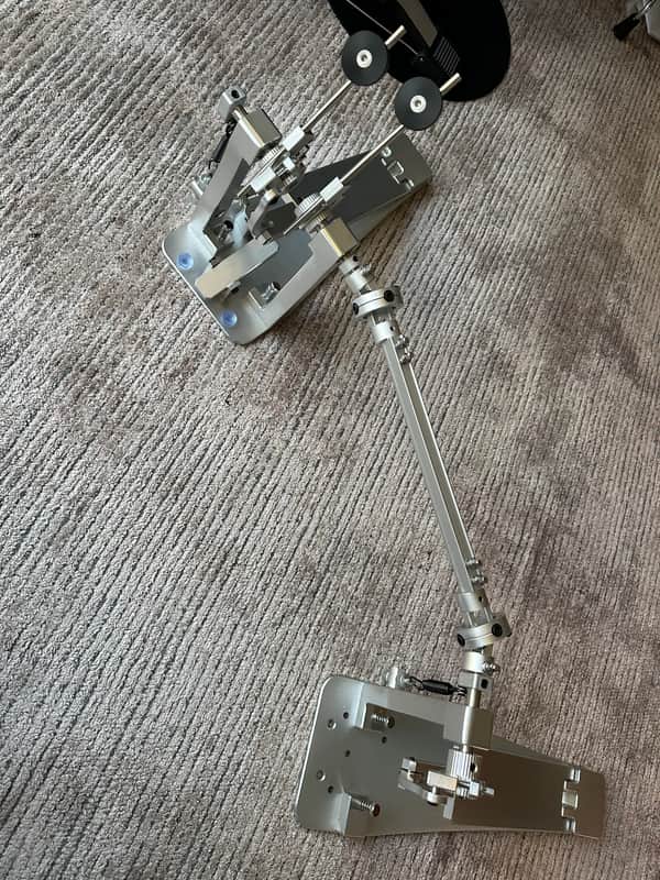 Aluminum direct drive double bass kick pedal image 1