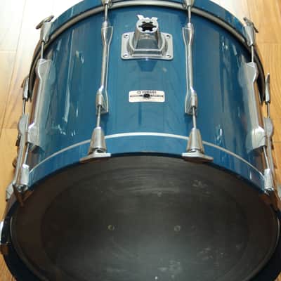RARE Yamaha Recording Custom 9000 - cobalt blue 20" bass drum image 6