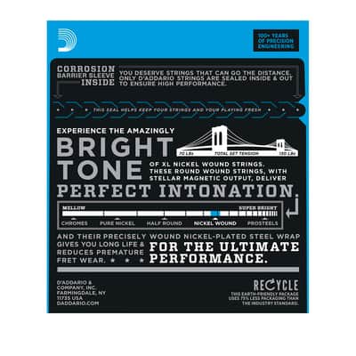 EXL117 Nickel Wound Medium Top Extra-Heavy Bottom 11-56 D'Addario image 2