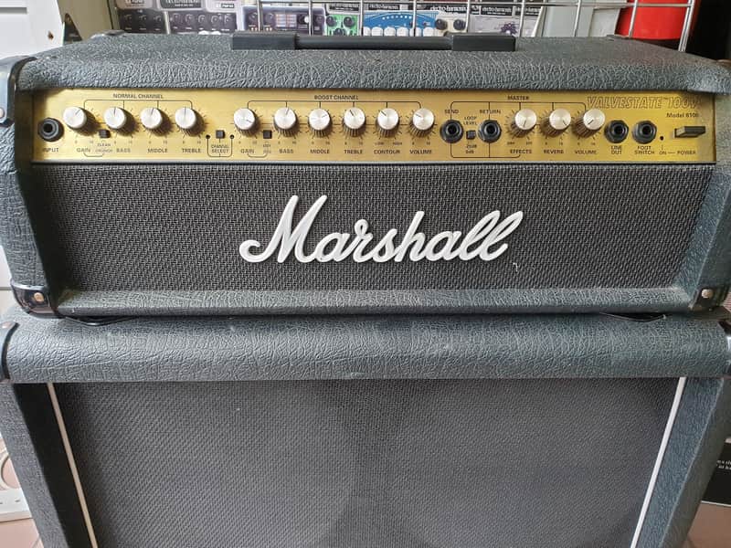 Marshall 8100 VALVESTATE キャビネットセット Marshall 8100 Head & 8412 4 x 12 Cabinet | Reverb