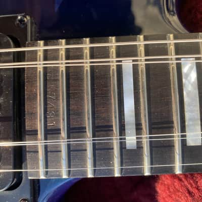 Carvin SC90 Single Cut, Neck Through 90s - Transparent Blue Gloss image 4