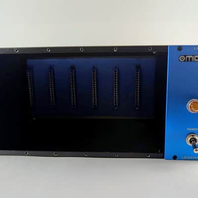 Midas L6 Legend 6-Slot Powered 500 Series Frame 2018 - Present - Black and Blue image 1