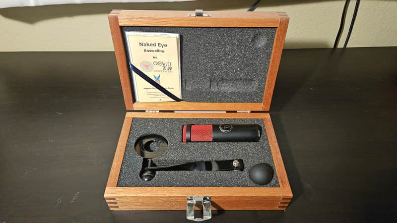 Crowley & Tripp Naked Eye Roswellite Ribbon Microphone, Pre Shure KSM-313 image 1