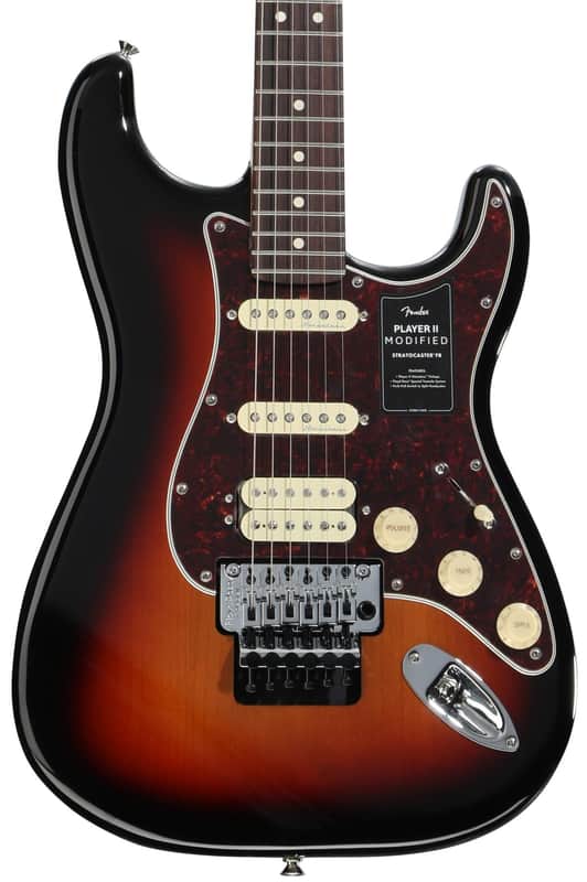Fender Player II Modified Stratocaster HSS Floyd Rose Electric Guitar - 3-tone Sunburst with Rosewood Fingerboard image 1