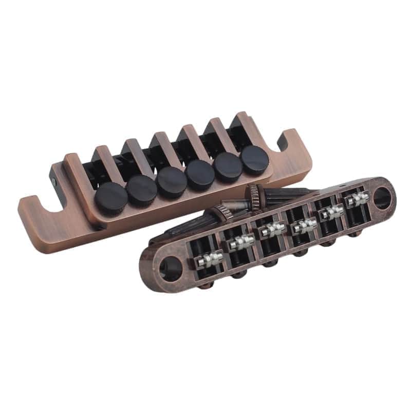 Copper Red Bronze Guitar Les Paul LP SG Style TP6 Tailpiece with Tune O Matic Bridge image 1