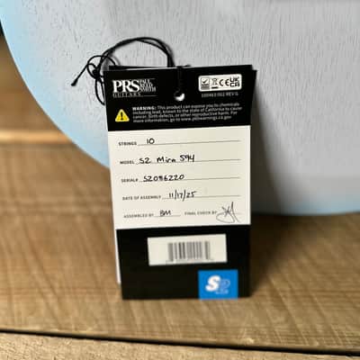 PRS S2 Mira 594 - Satin Cloud Burst S2086220 image 14