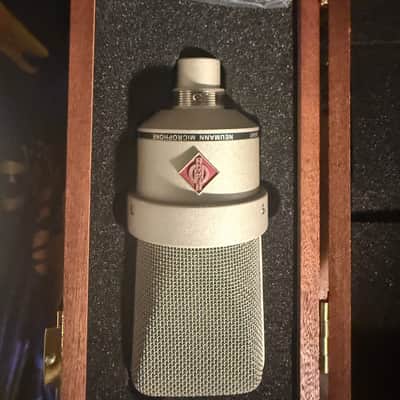 Neumann TLM 103 mt Large Diaphragm Cardioid Condenser Microphone 1997 - Present - silver- wooden display case image 3