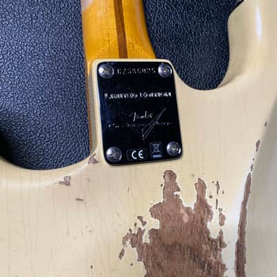NEW! Fender Custom Deluxe Strat Heavy Relic - Aged Vintage White - Matching Peg Head - Authorized Dealer - 7.25lbs - G06378 image 13