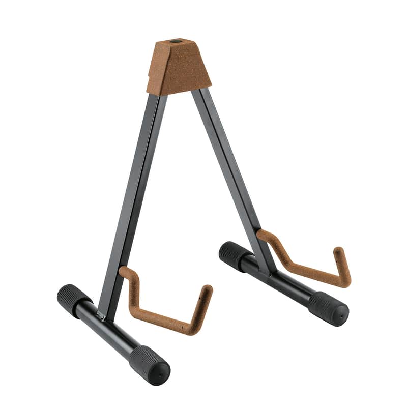 K&M Konig and Meyer 17541.013.95 A-Frame Acoustic Guitar Stand, Cork image 1